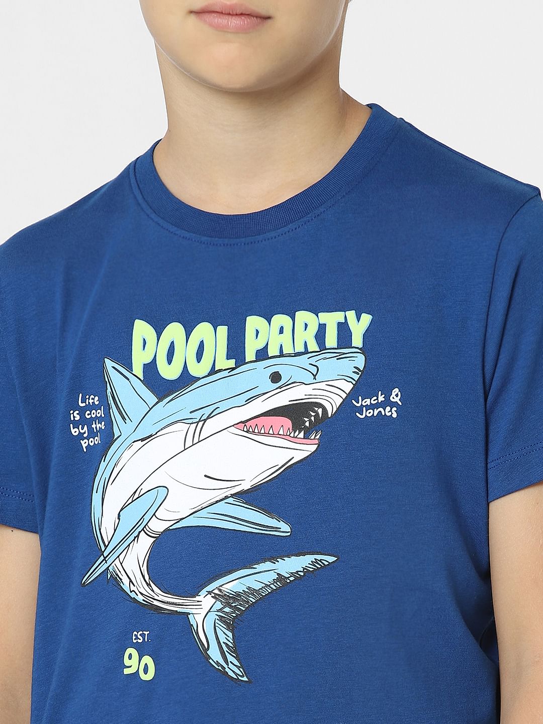 BOYS Blue Graphic Print T-shirt