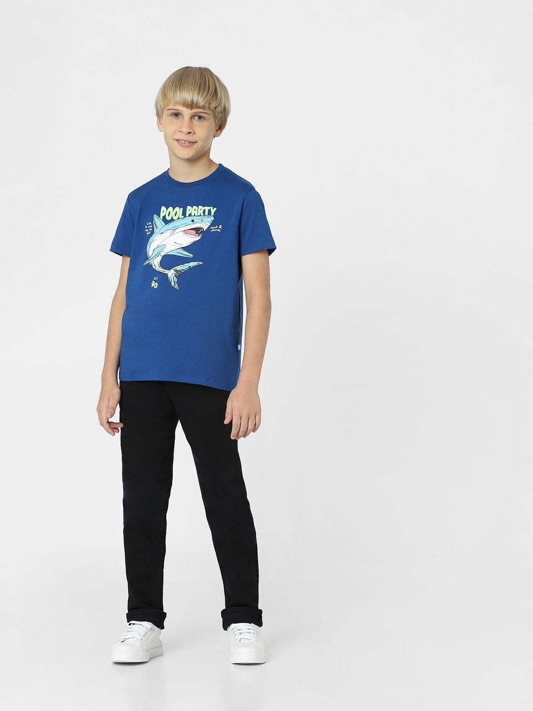 BOYS Blue Graphic Print T-shirt