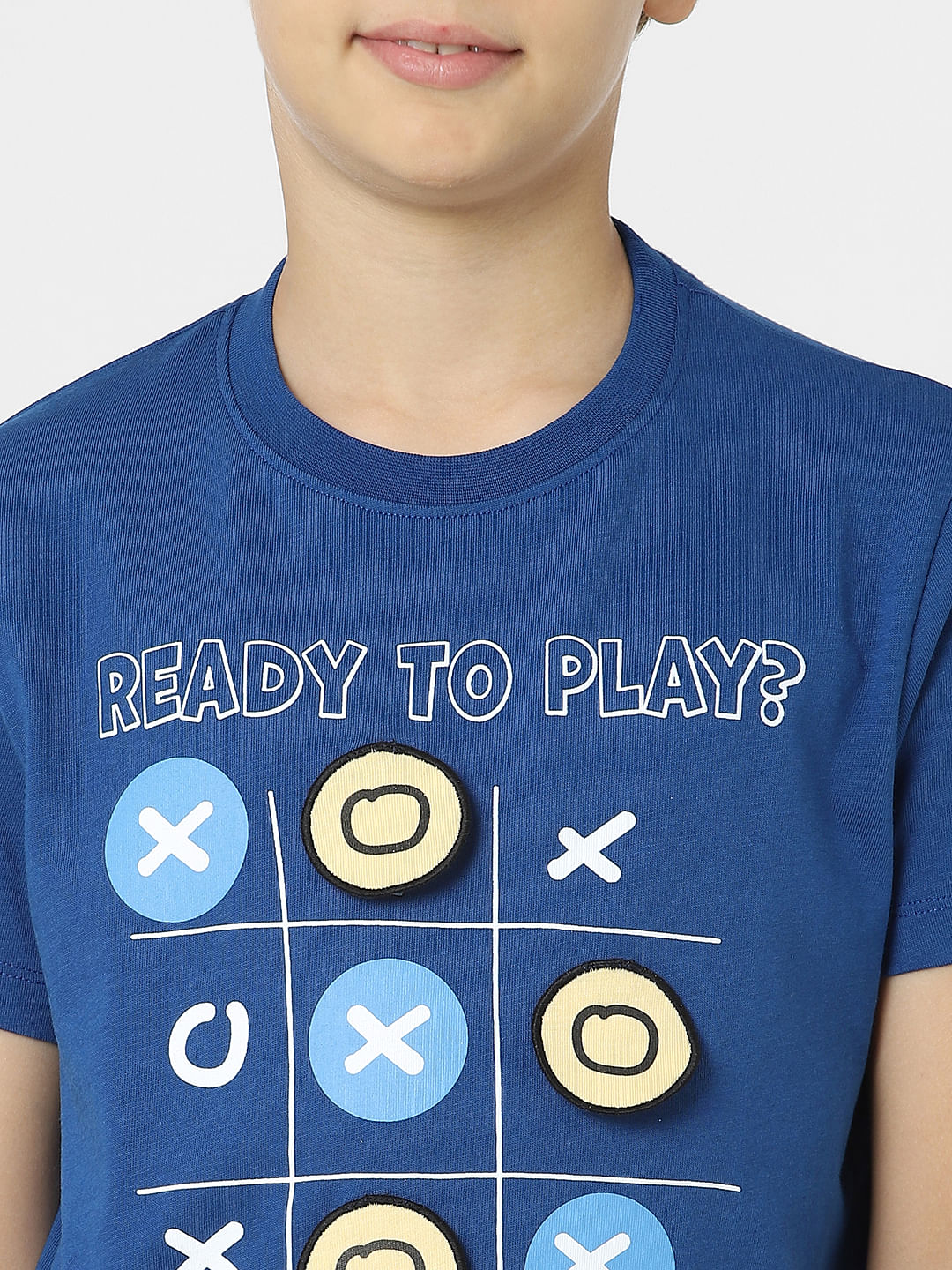 BOYS Blue Graphic Print T-shirt