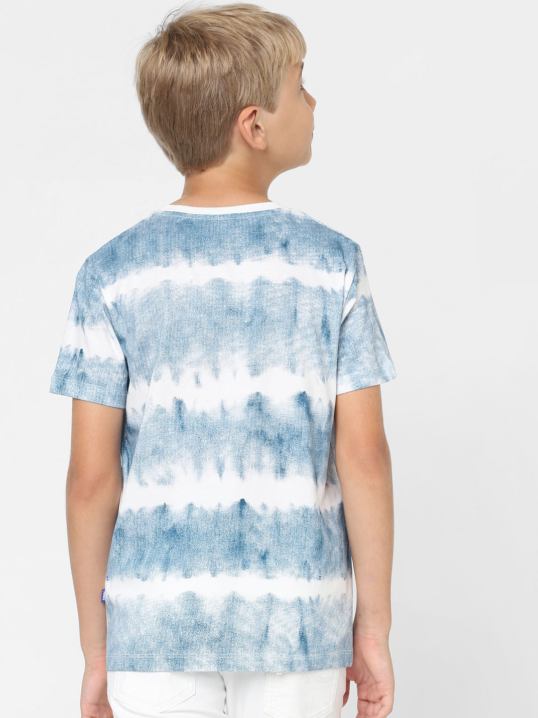Boys Blue Graphic Print T-shirt