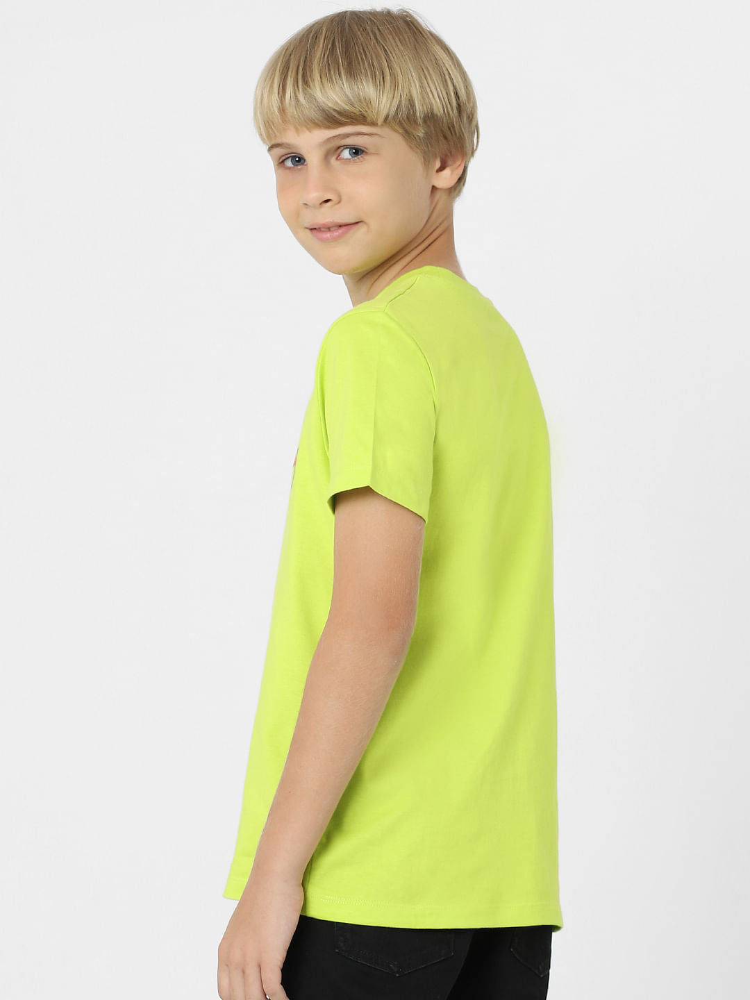 BOYS Green Logo Print T-shirt