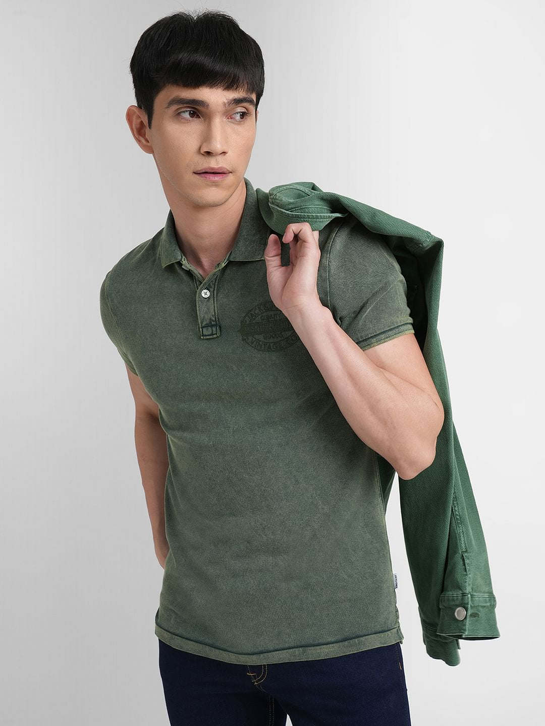 Green Polo T-shirt - S