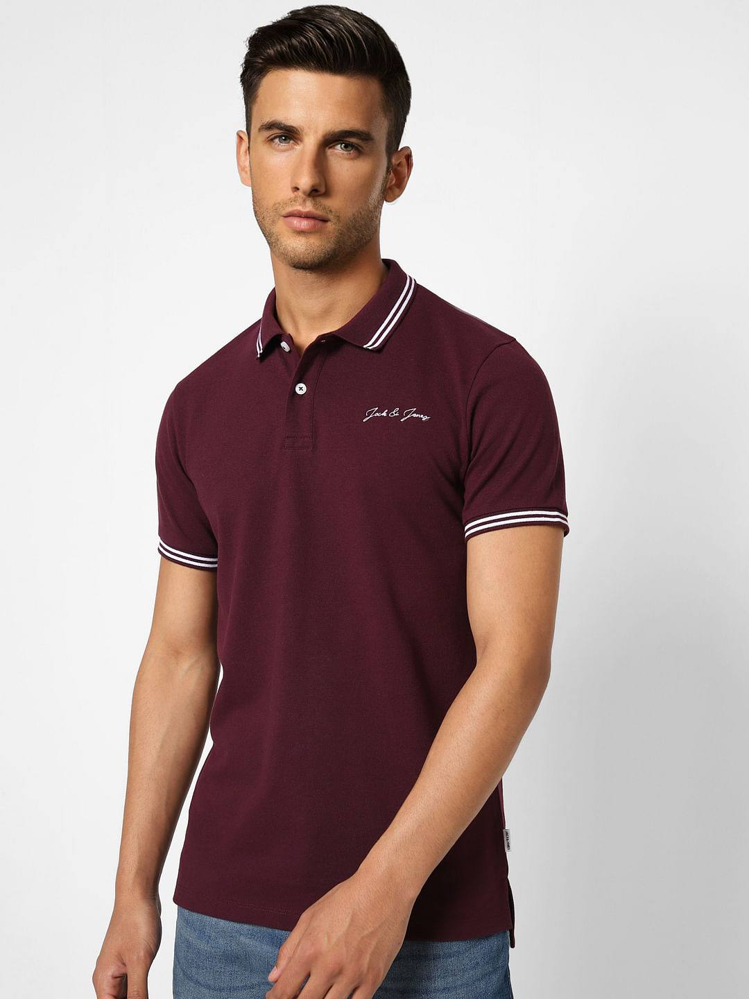 Burgundy Polo T-shirt
