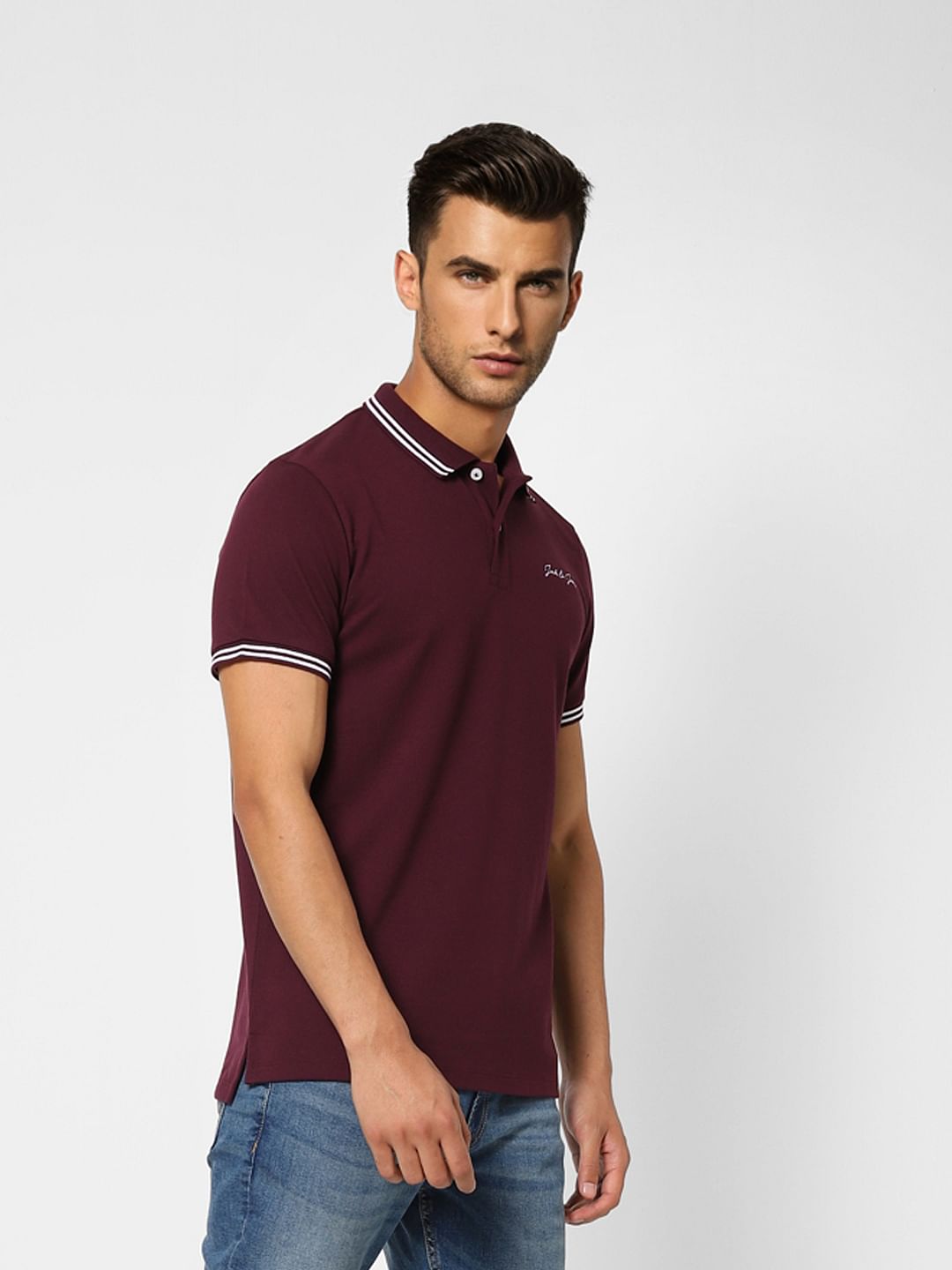 Burgundy Polo T-shirt