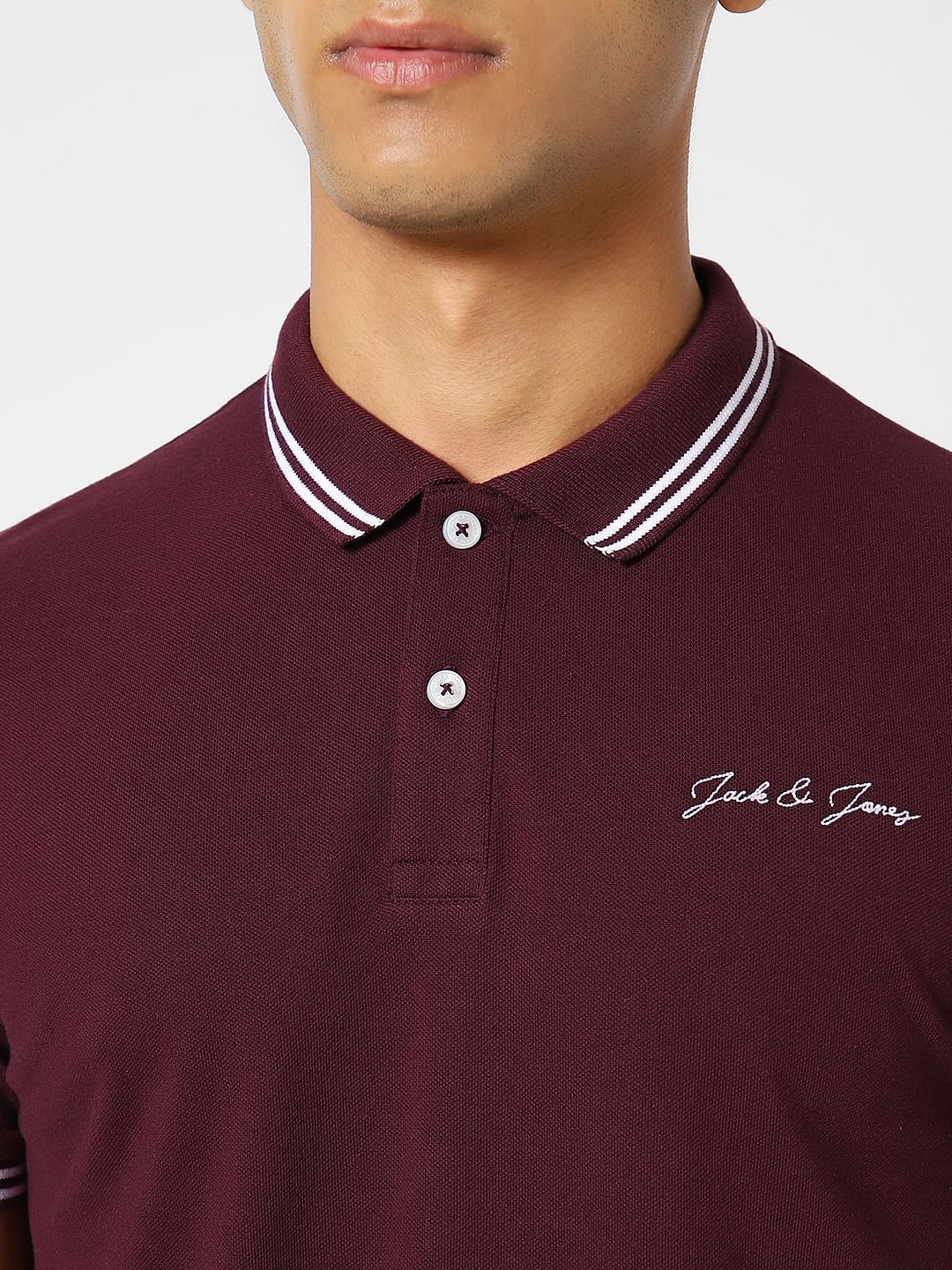 Burgundy Polo T-shirt