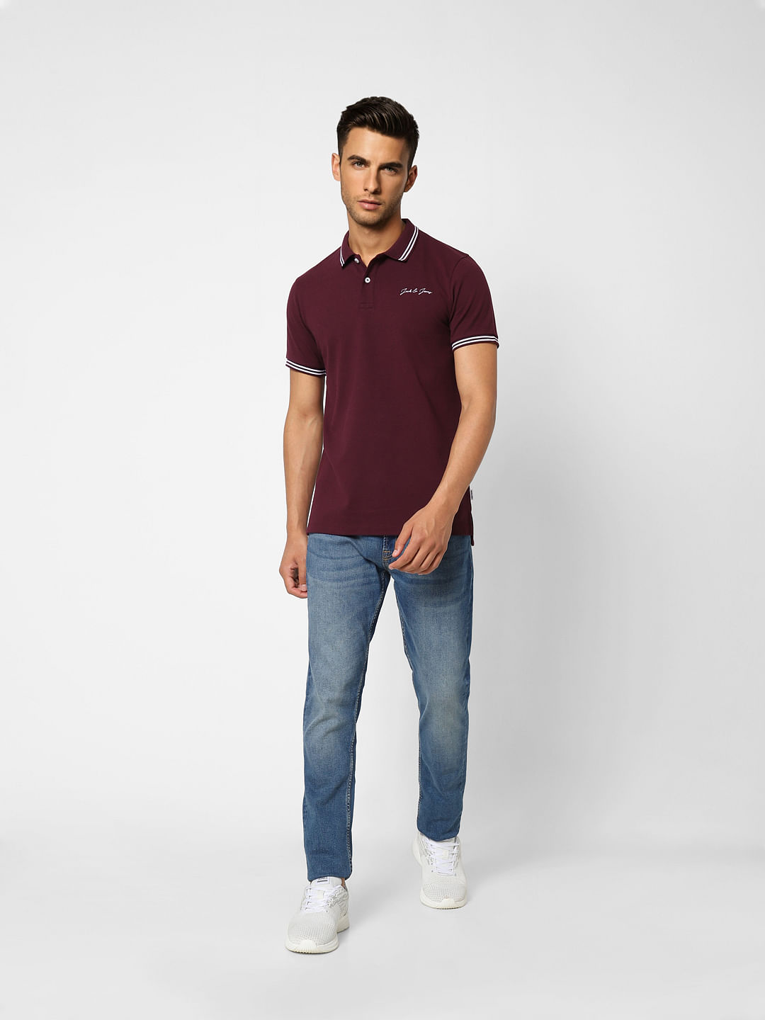 Burgundy Polo T-shirt