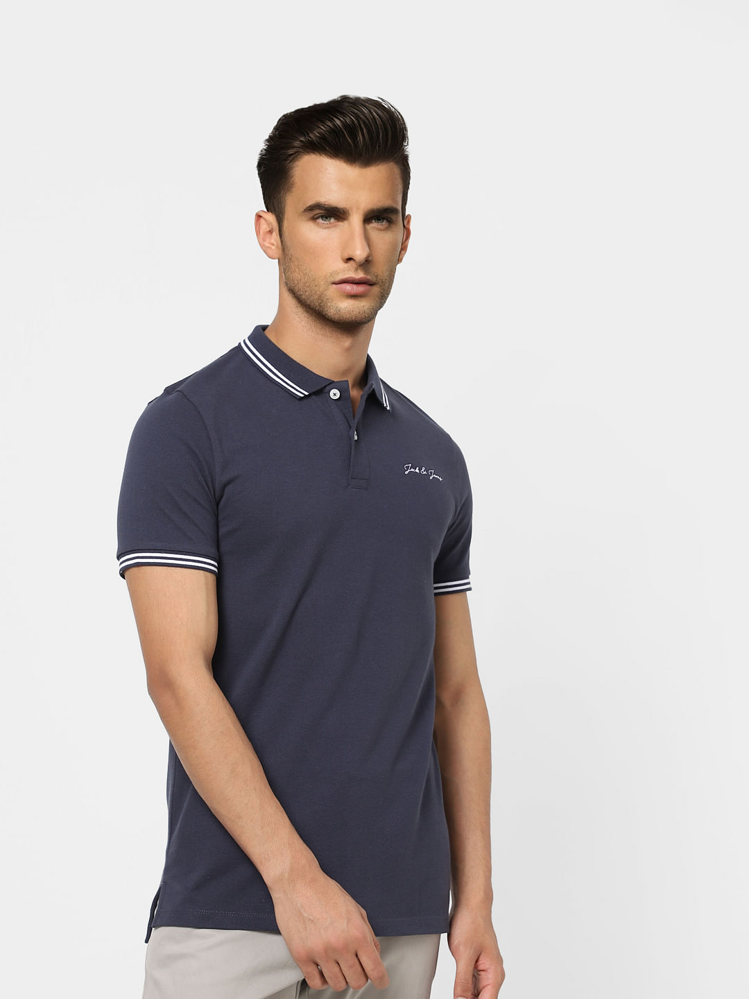 Navy Blue Polo T-shirt