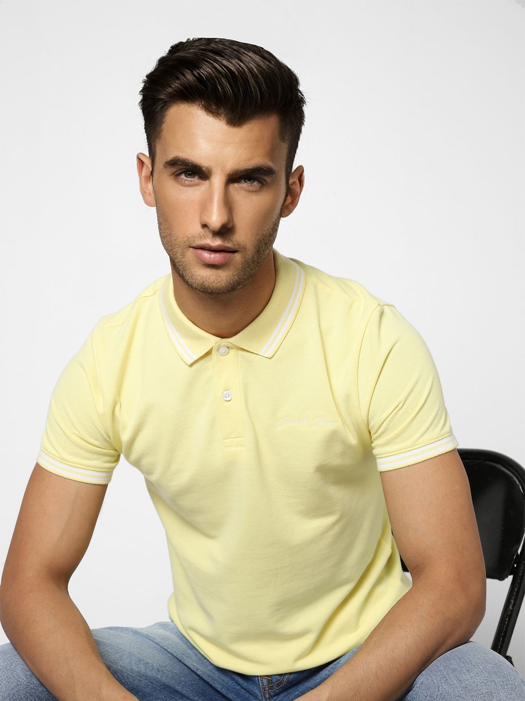 Light Yellow Polo T-shirt - S