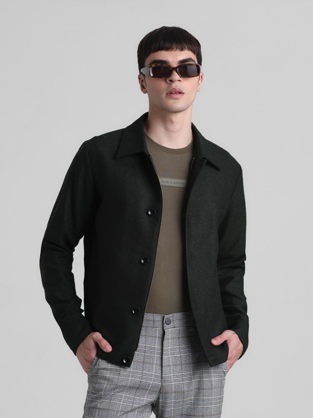 Dark Green Slim Fit Blazer - 46