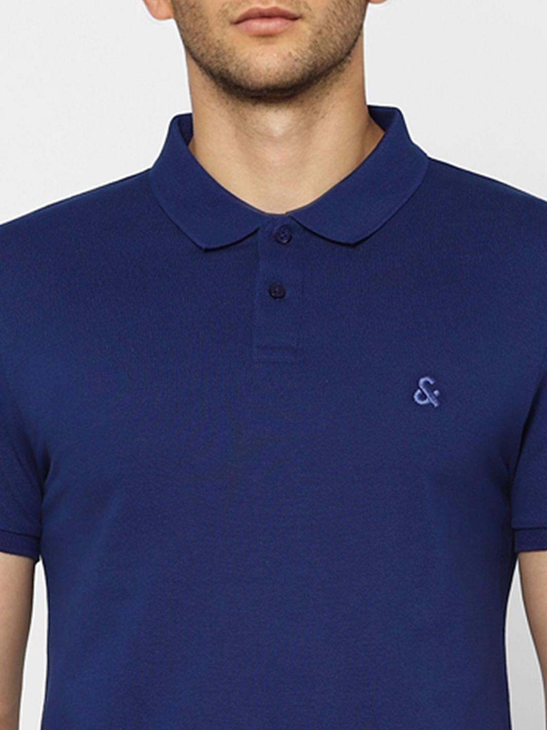 Blue Polo Neck T-shirt