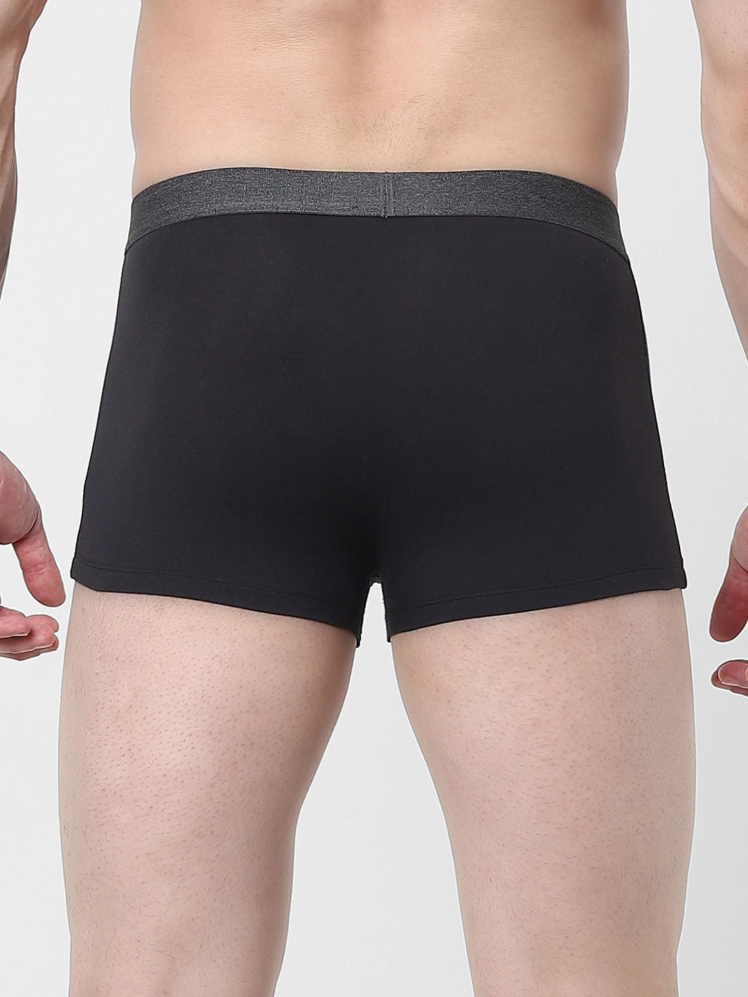 Black Logo Print Trunks