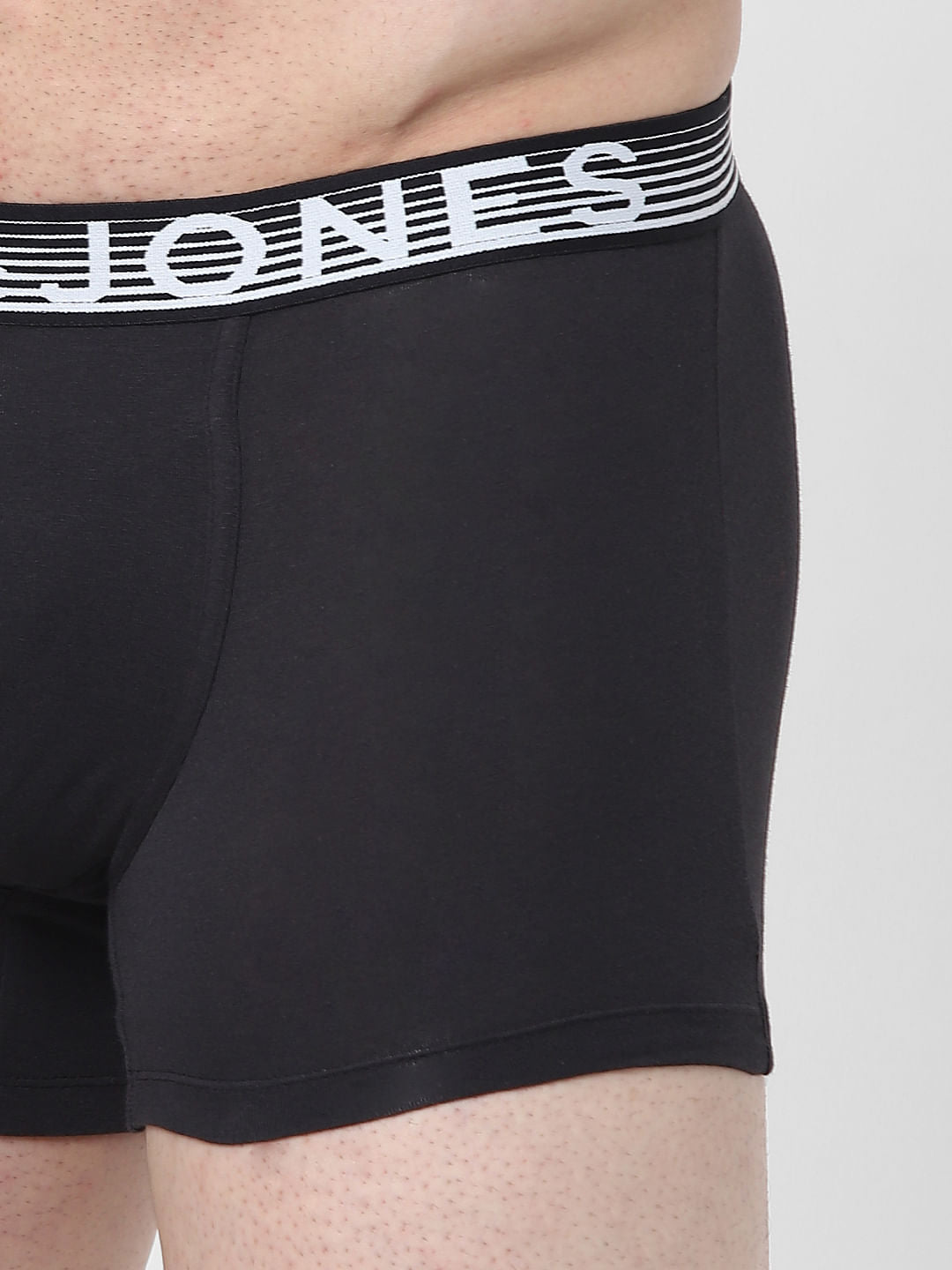 Black Logo Print Trunks