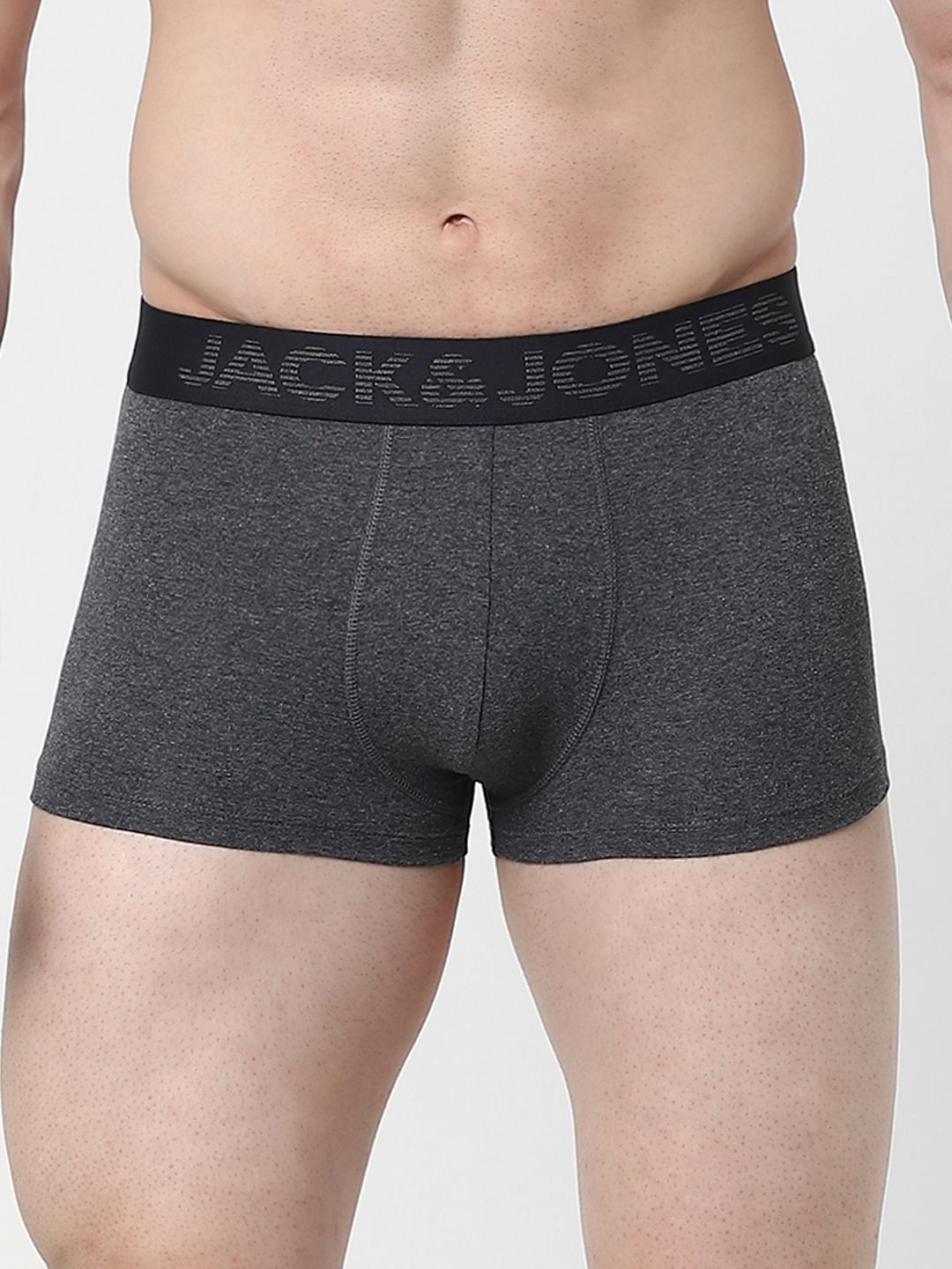 Black Logo Print Trunks