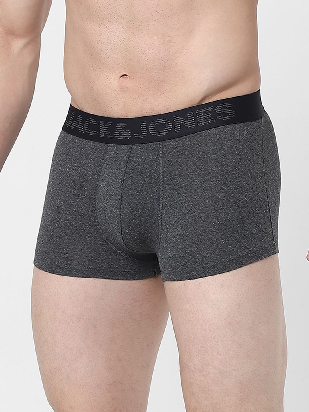 Black Logo Print Trunks