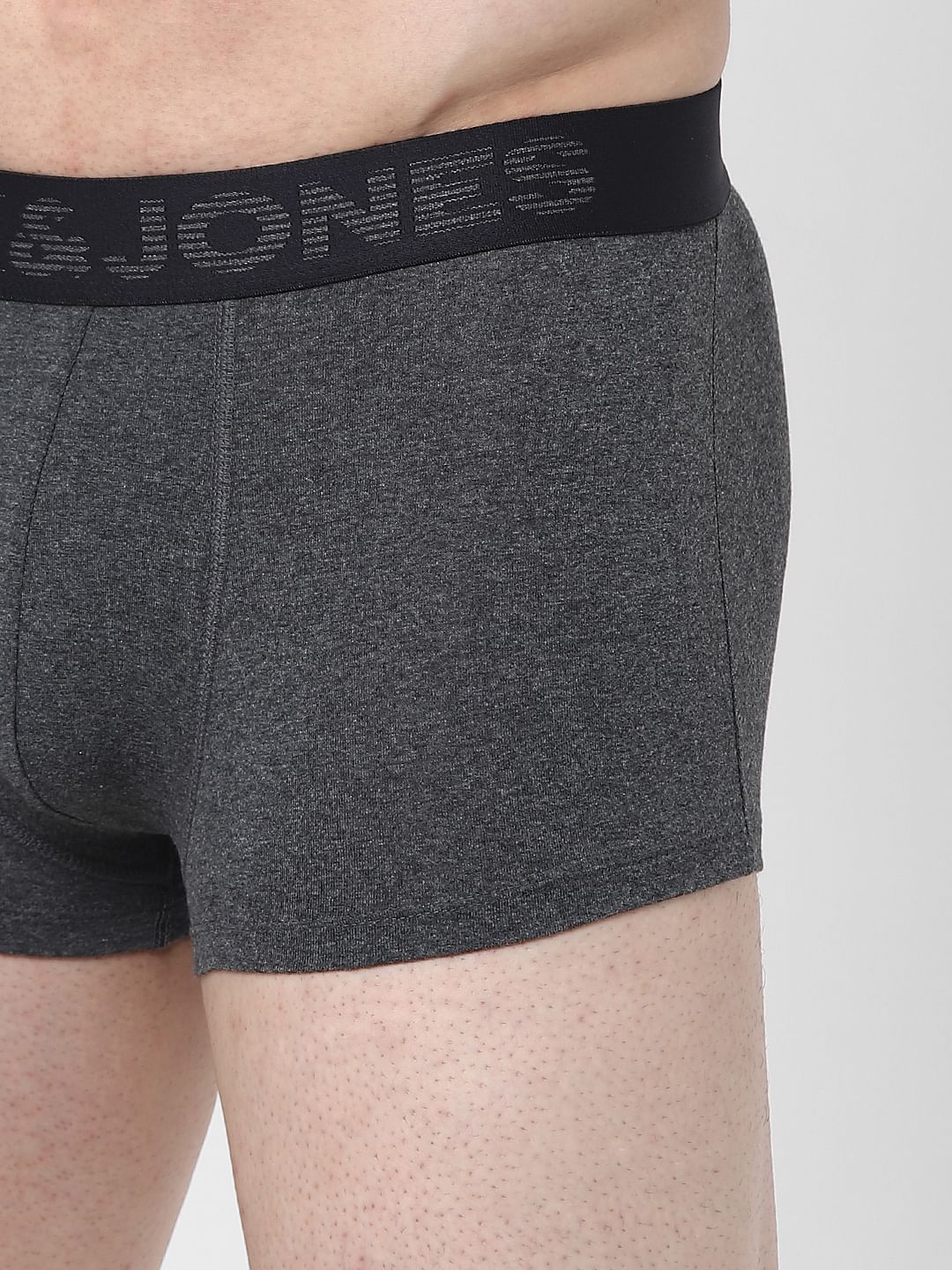 Black Logo Print Trunks