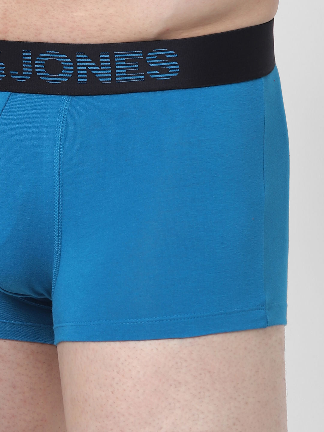 Blue Logo Print Trunks