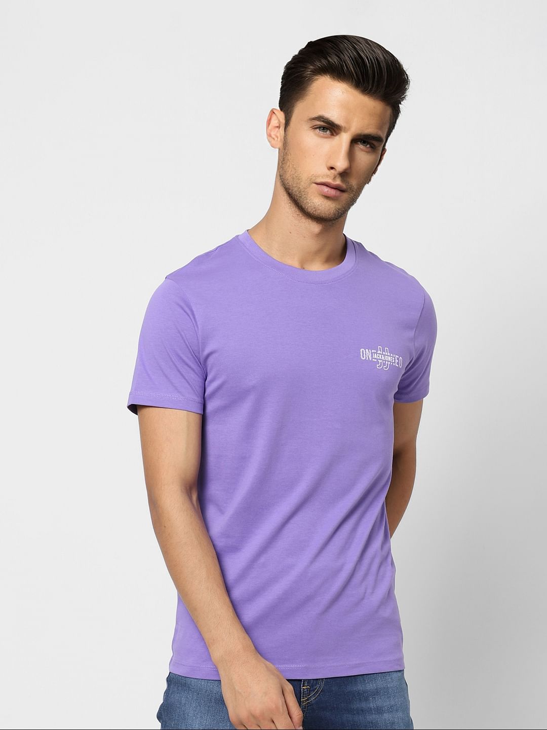 Purple Crew Neck T-shirt