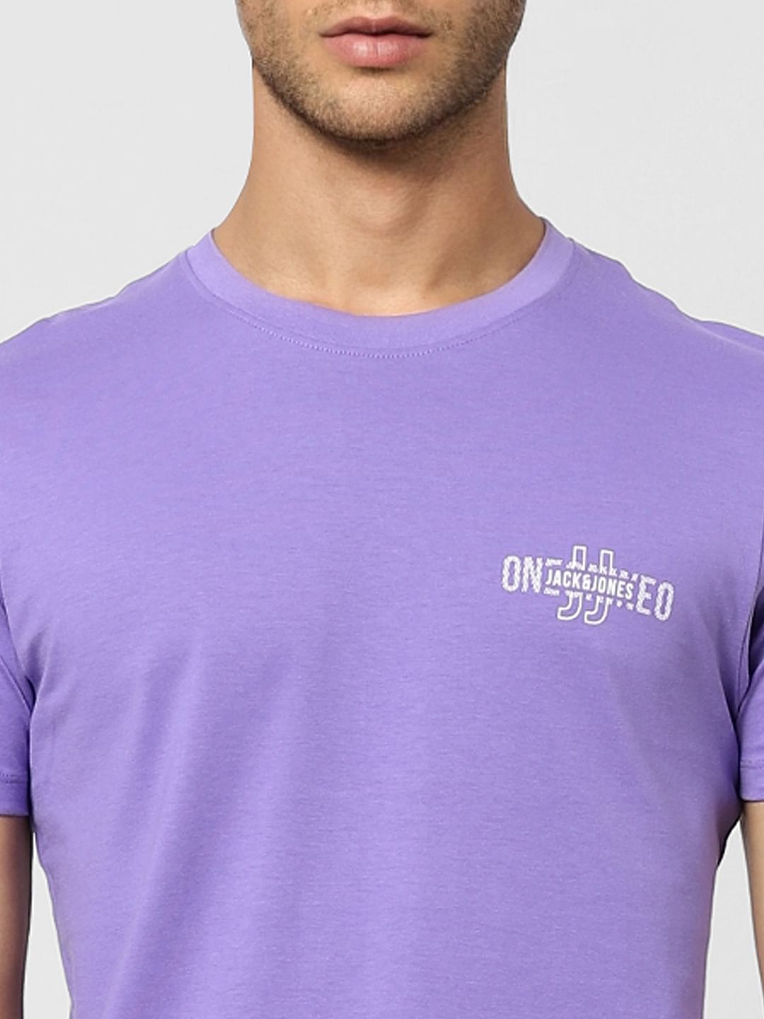 Purple Crew Neck T-shirt