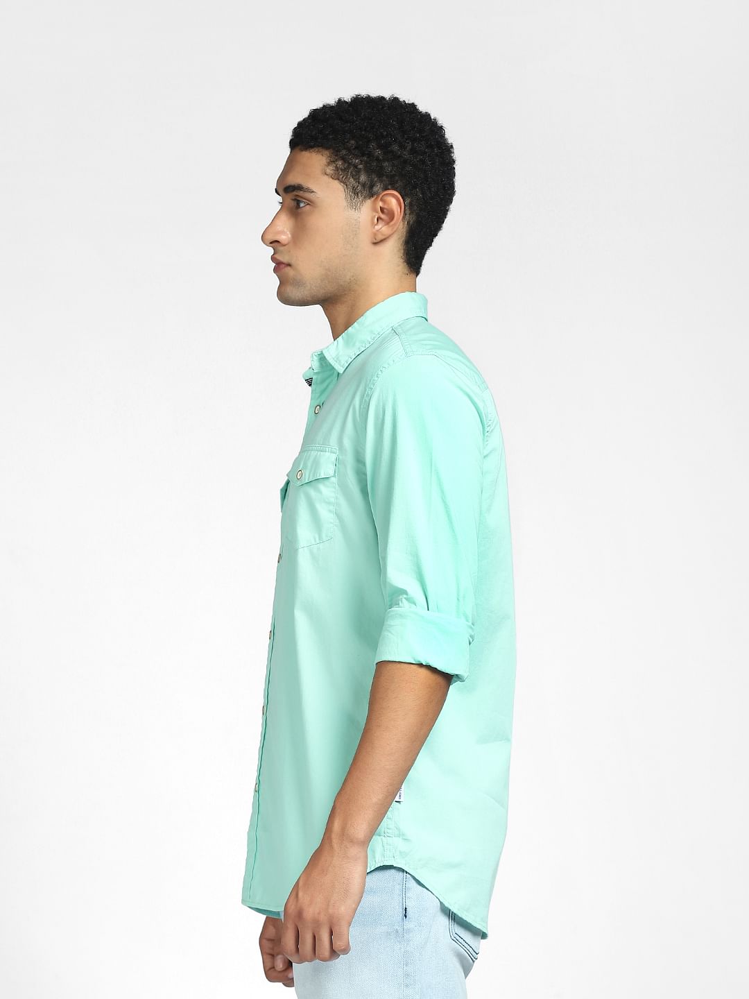 Green Full Sleeves Shirt