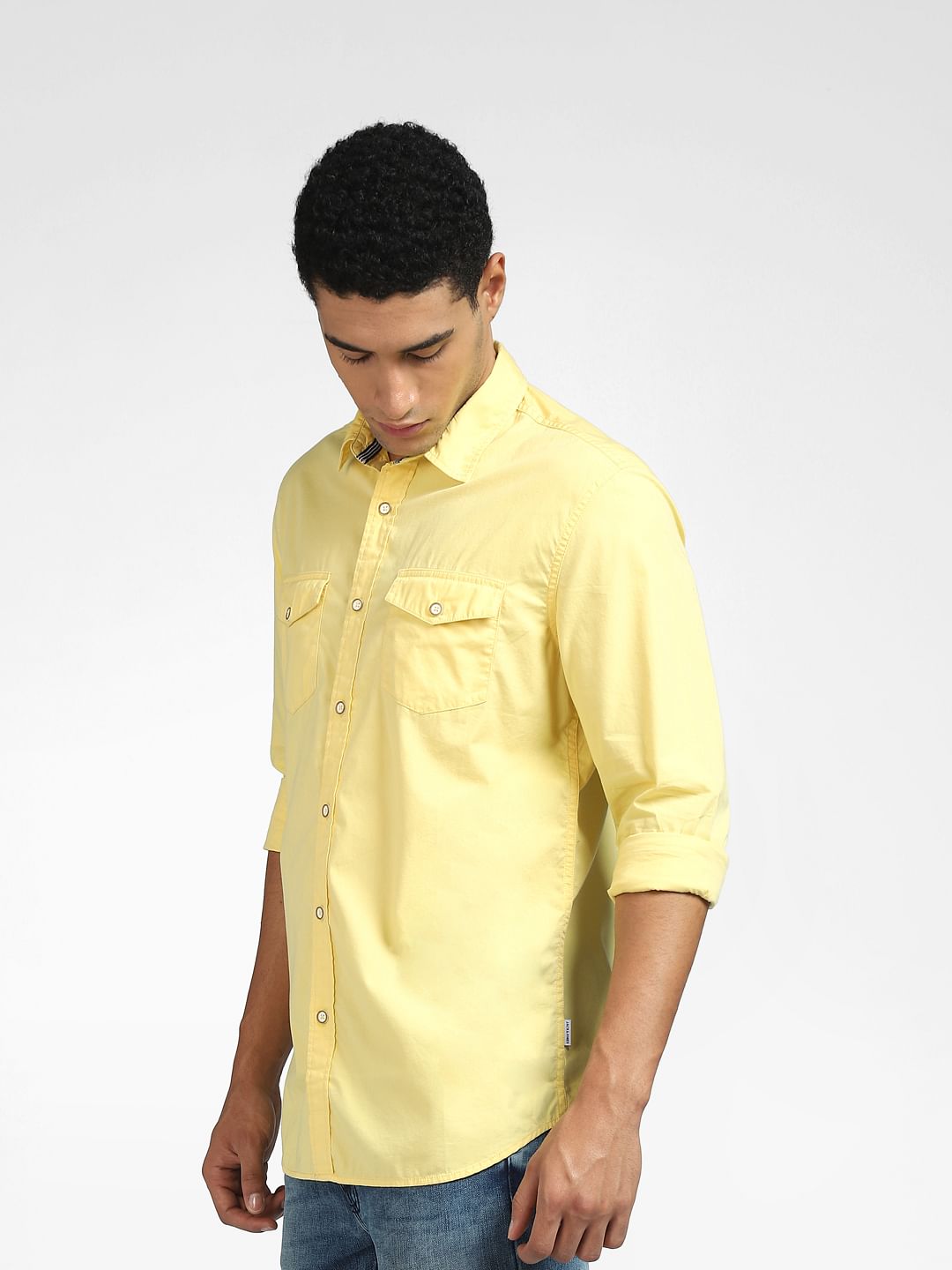 Yellow Full Sleeves Shirt