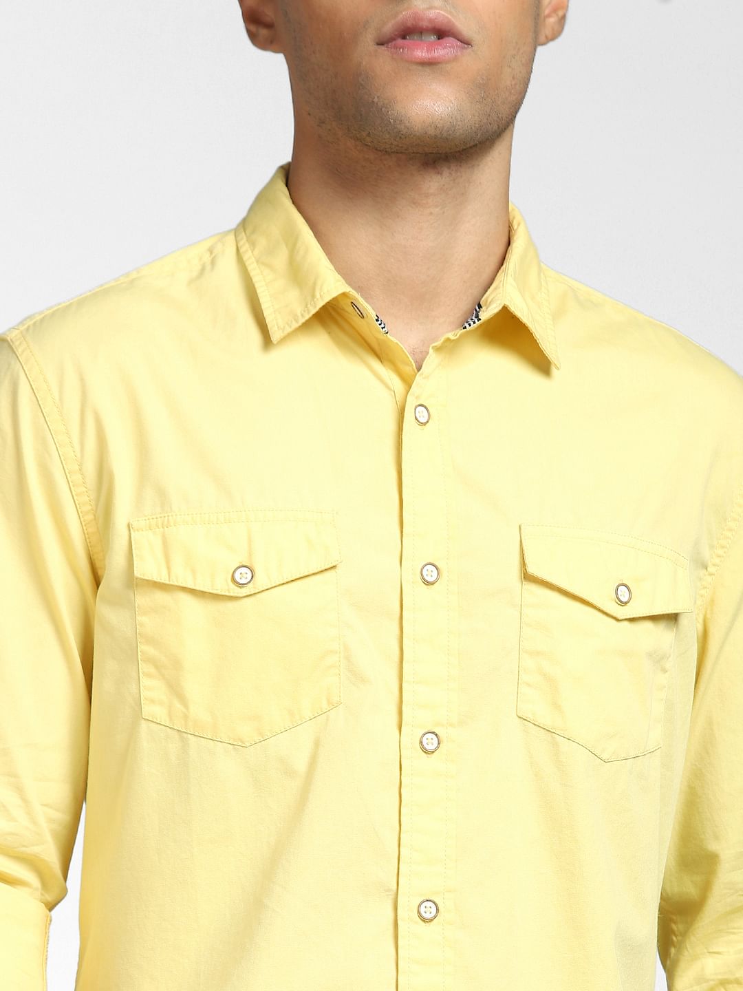 Yellow Full Sleeves Shirt