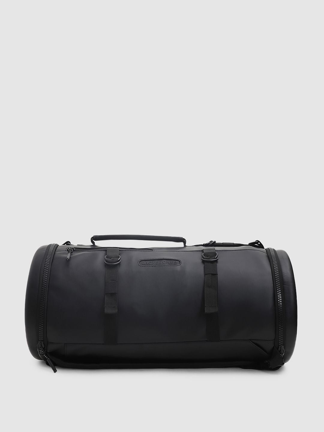 Black Hard Shell PU Duffle Bag - One Size