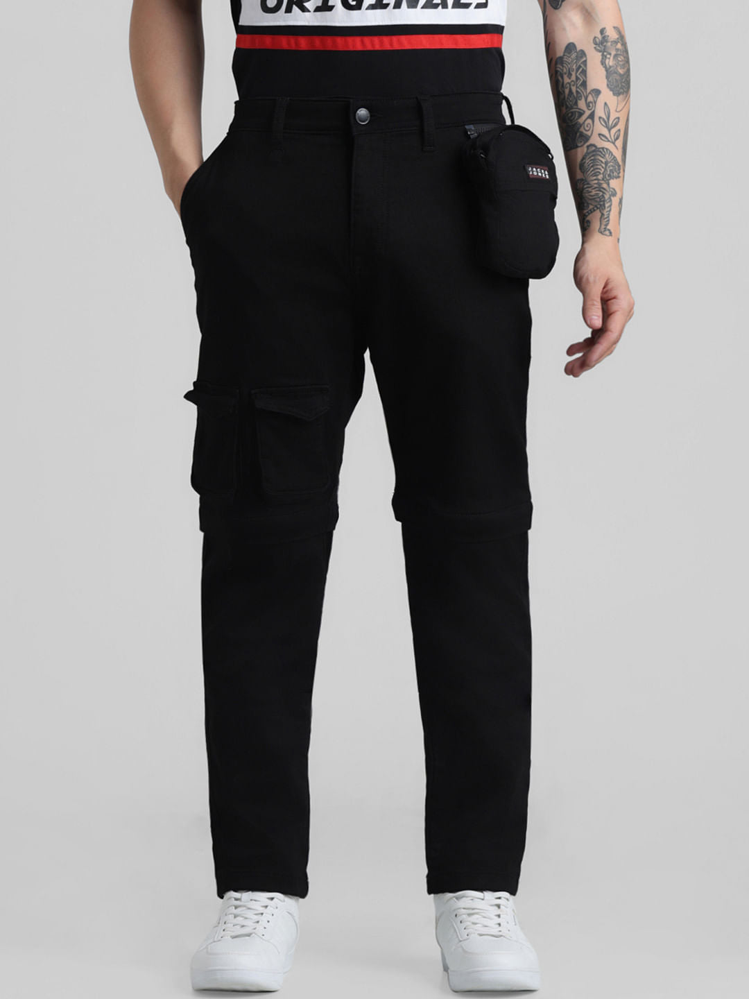 URBAN RACERS by Jack & Jones Black Low Rise Anti Fit Jeans - 28/30