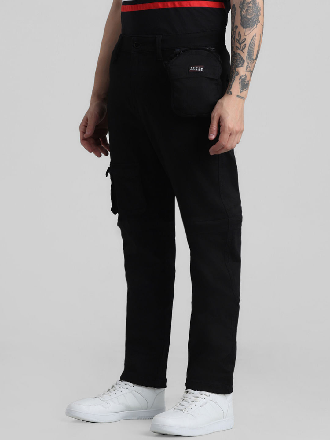 URBAN RACERS by Jack & Jones Black Low Rise Anti Fit Jeans