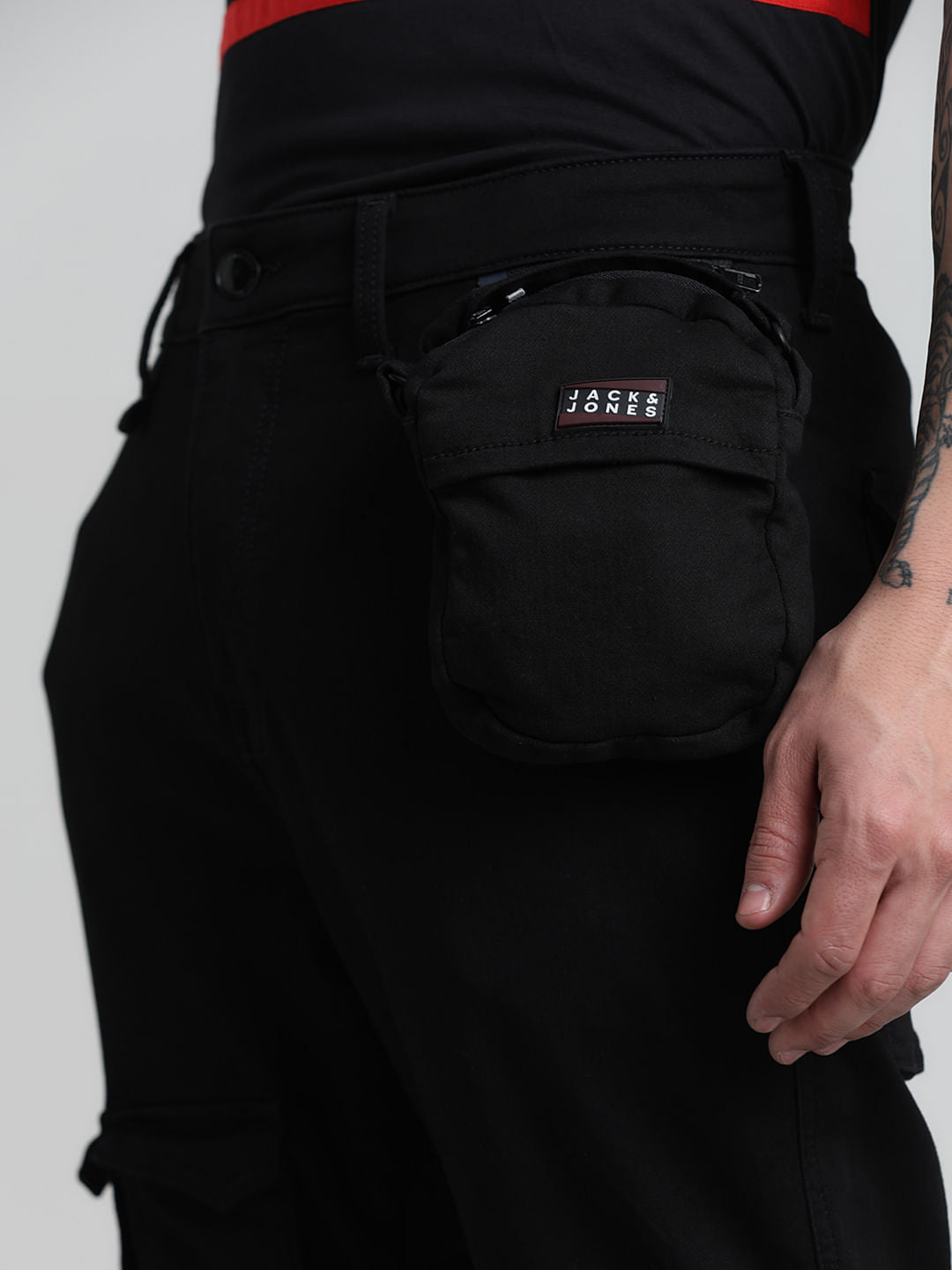 URBAN RACERS by Jack & Jones Black Low Rise Anti Fit Jeans