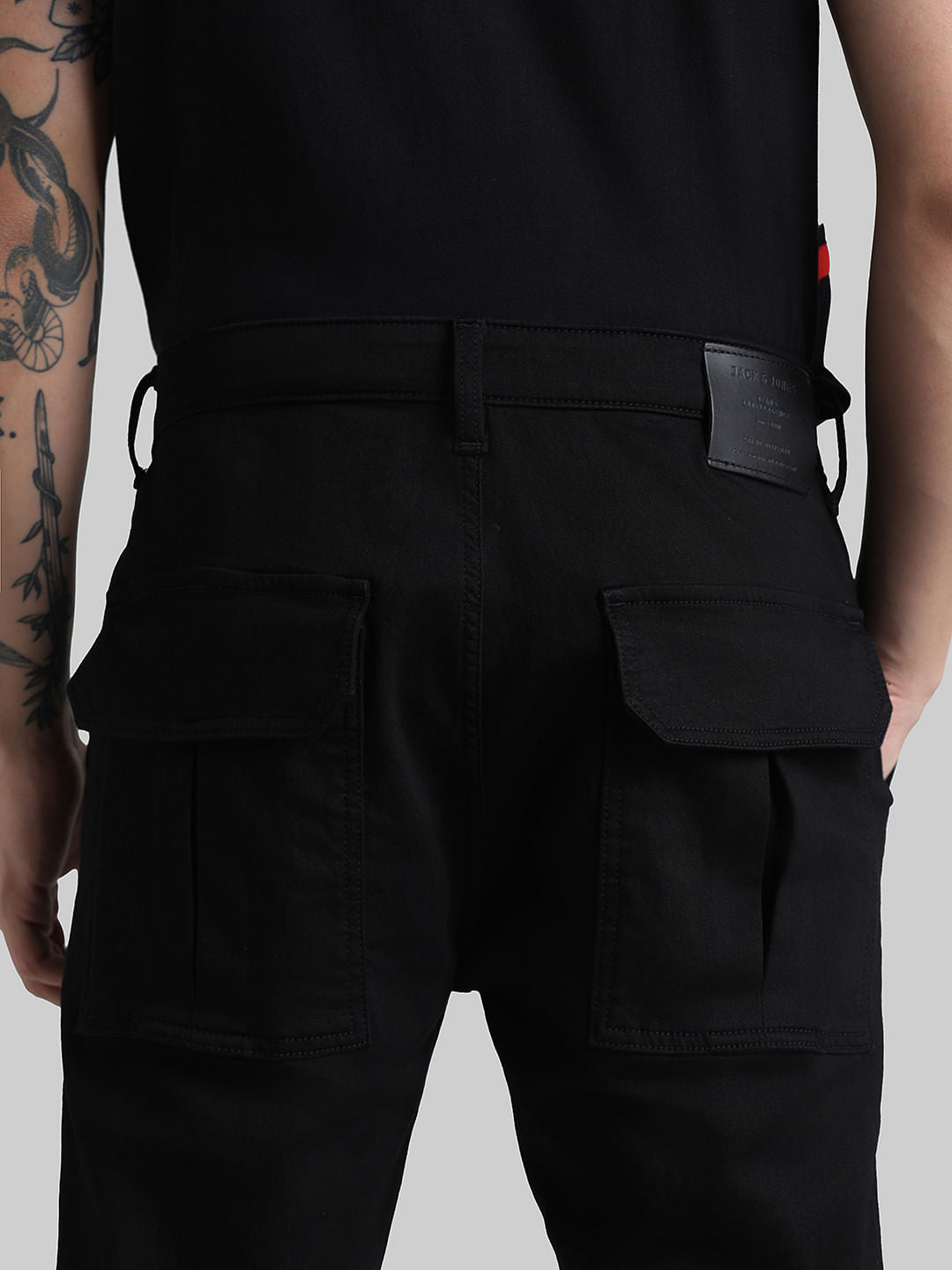 URBAN RACERS by Jack & Jones Black Low Rise Anti Fit Jeans