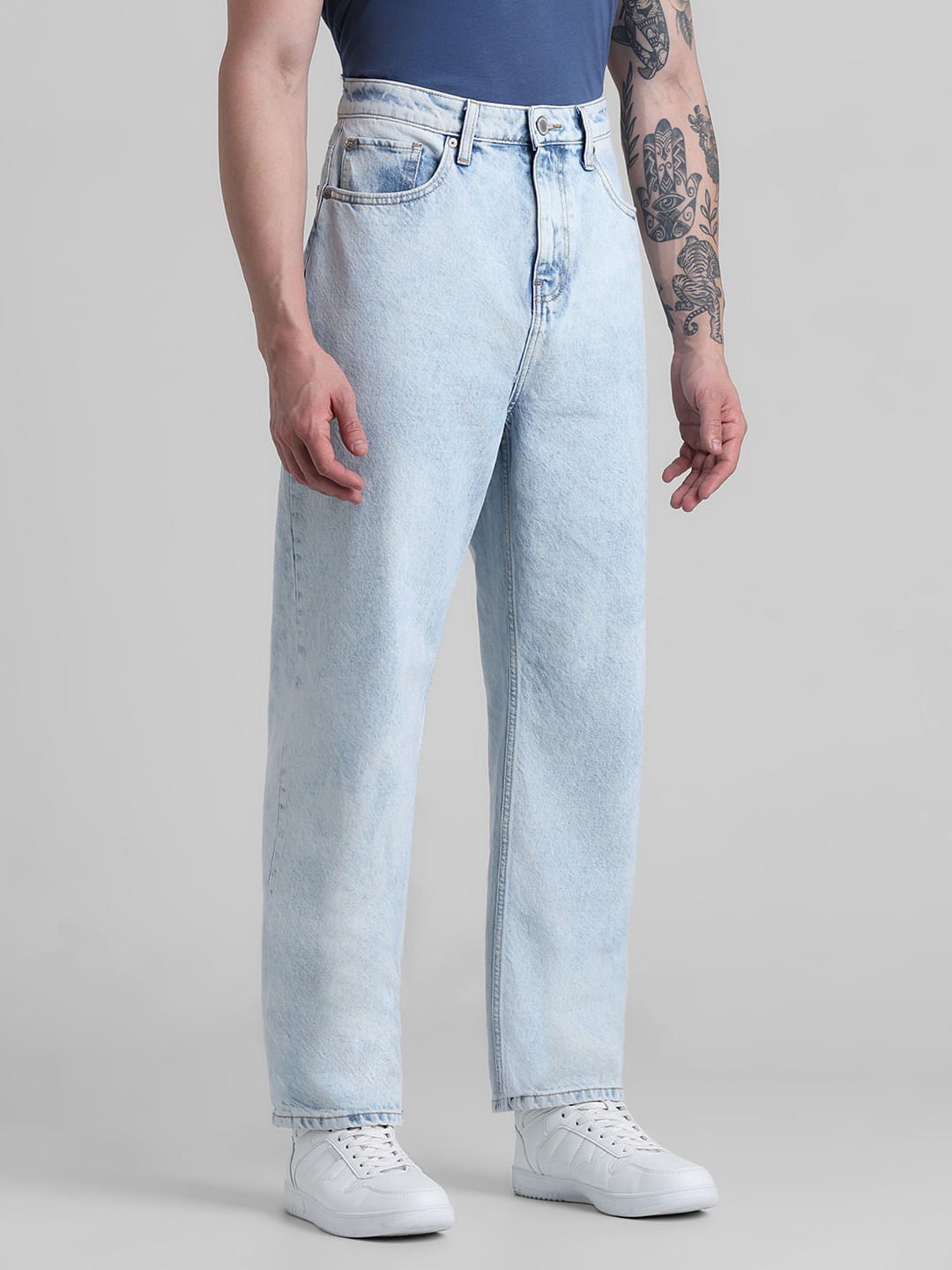 Light Blue High Rise Dario Loose Fit Jeans