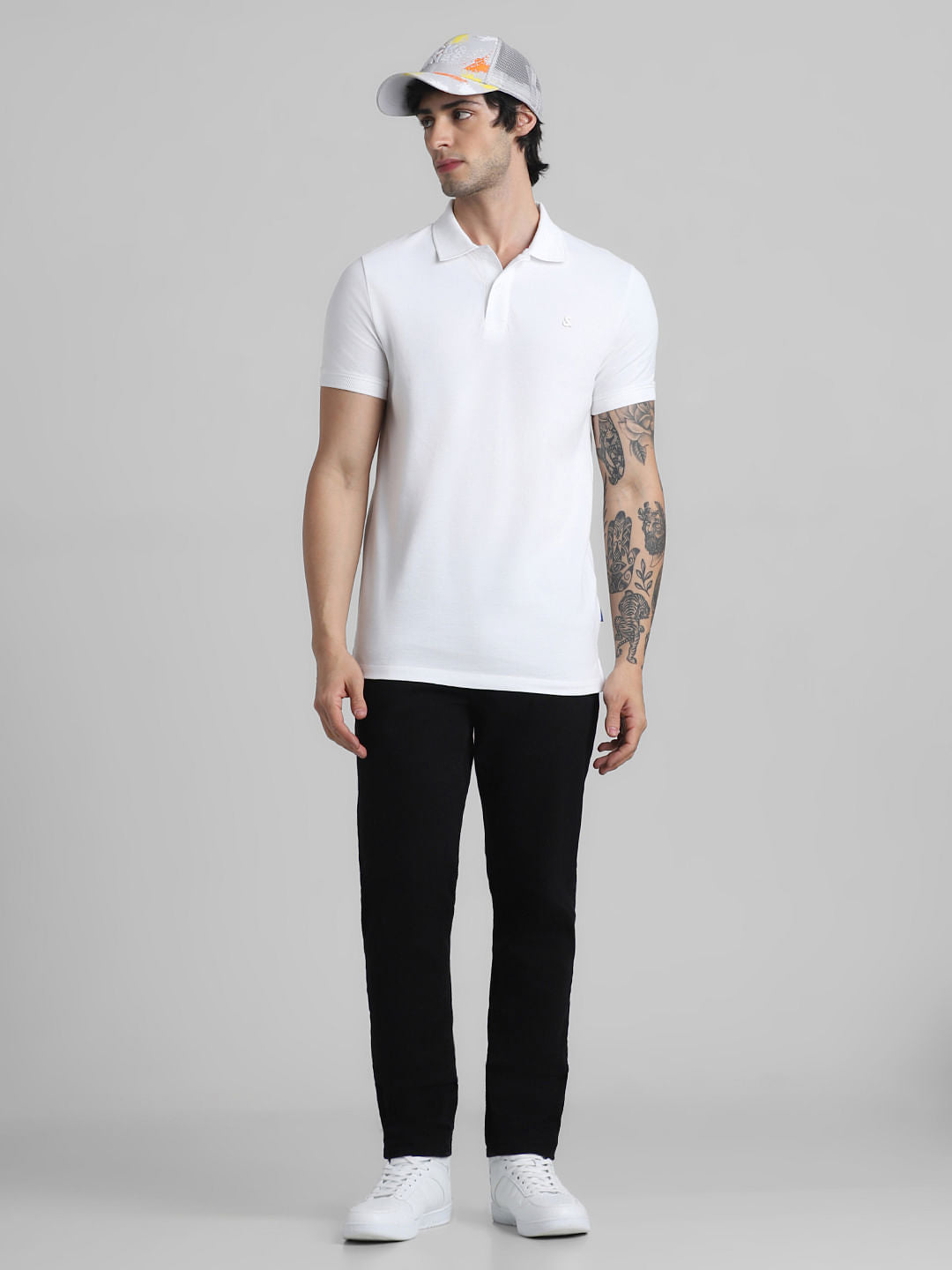 URBAN RACERS by JACK&JONES BLACK LOW RISE GLENN SLIM FIT JEANS