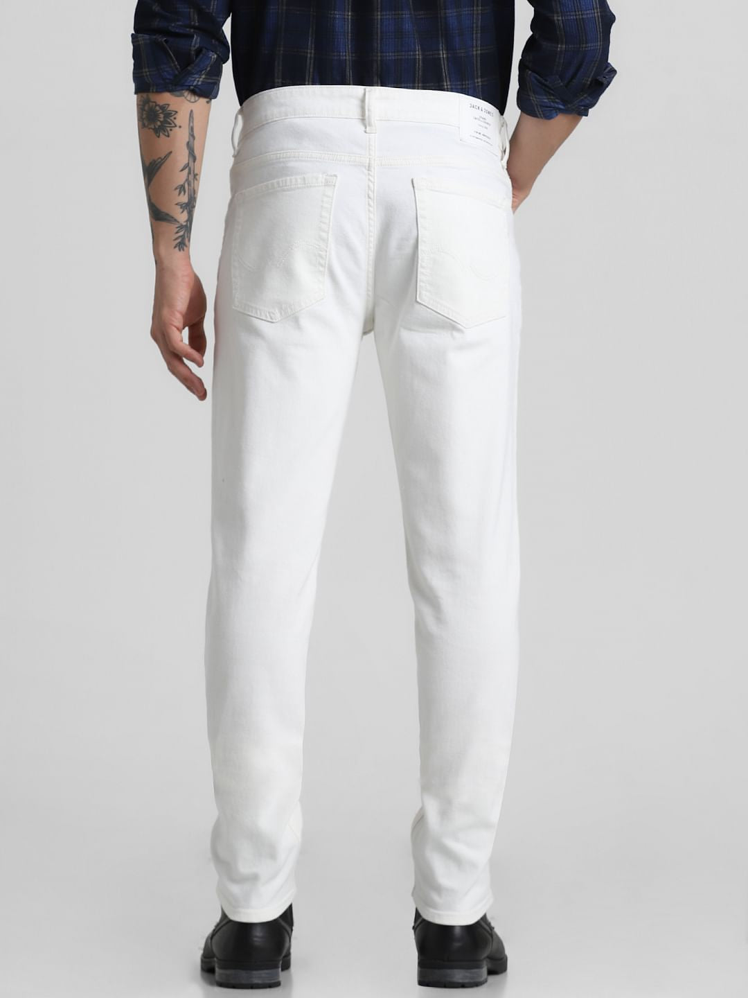 Ecru Low Rise Glenn Slim Fit Jeans