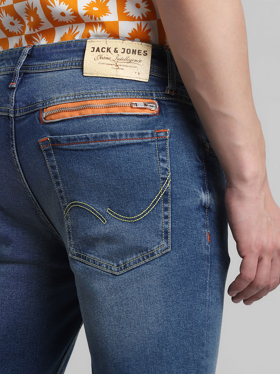 Blue Low Rise Ben Skinny Fit Jeans