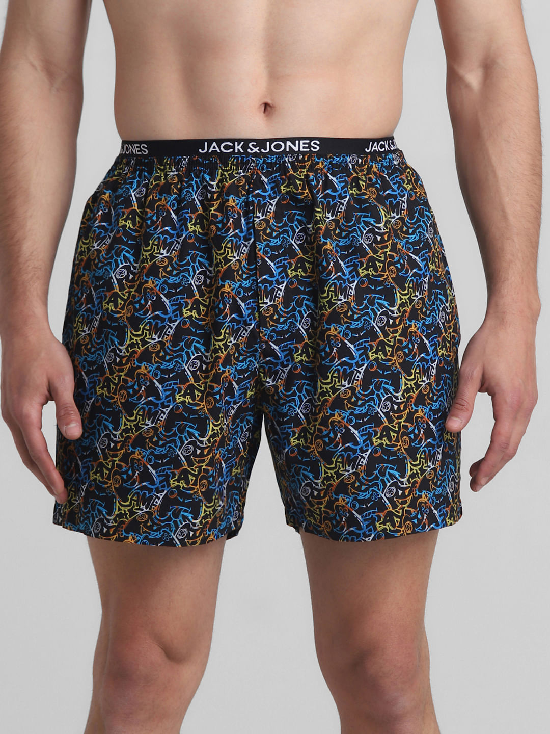 Black Gaming Console Printed Boxers