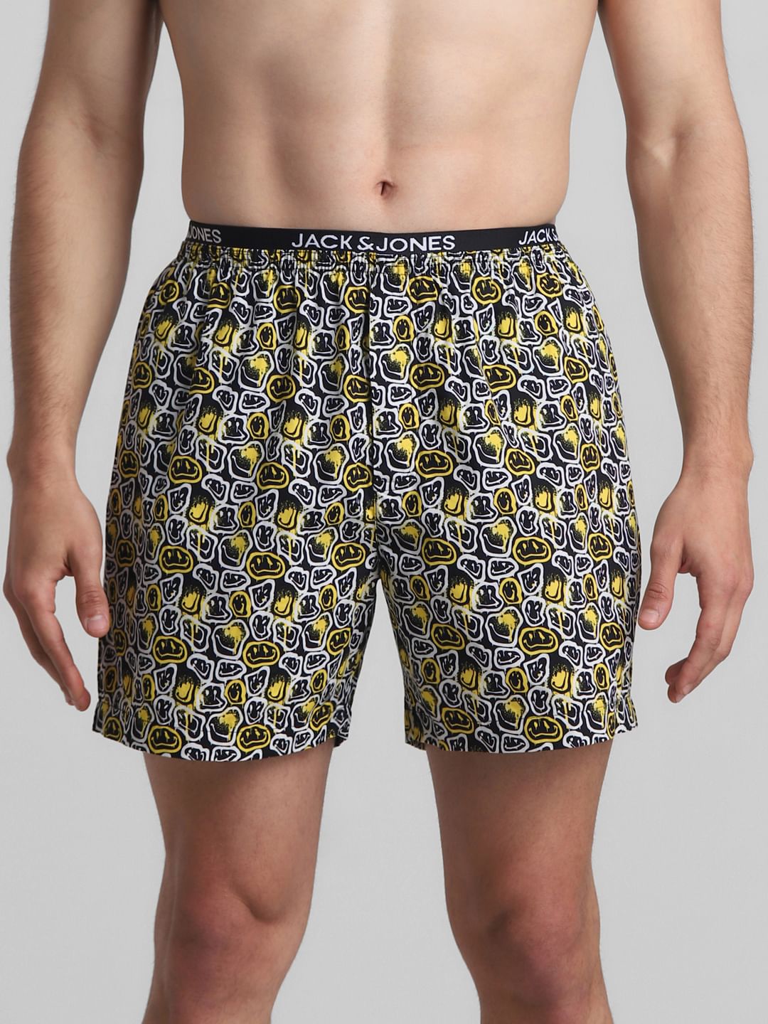 Black Printed Boxers - S