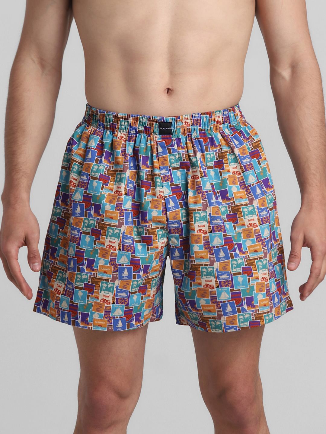 Multi-Colour Printed Boxers - S