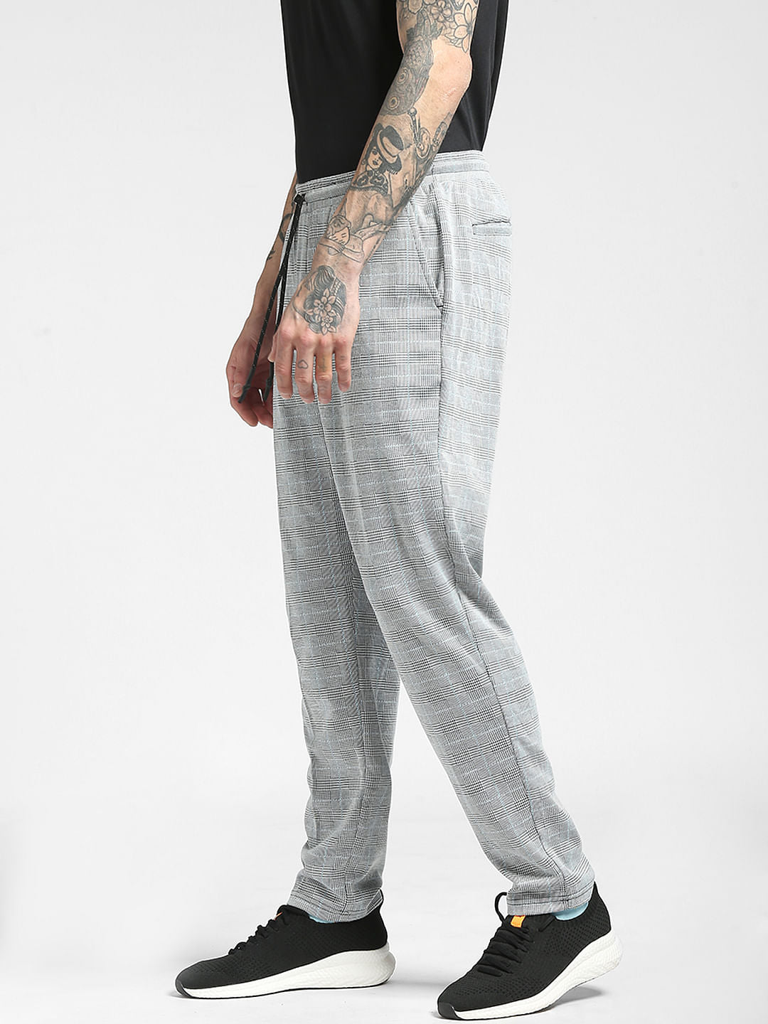 Grey Check Pants