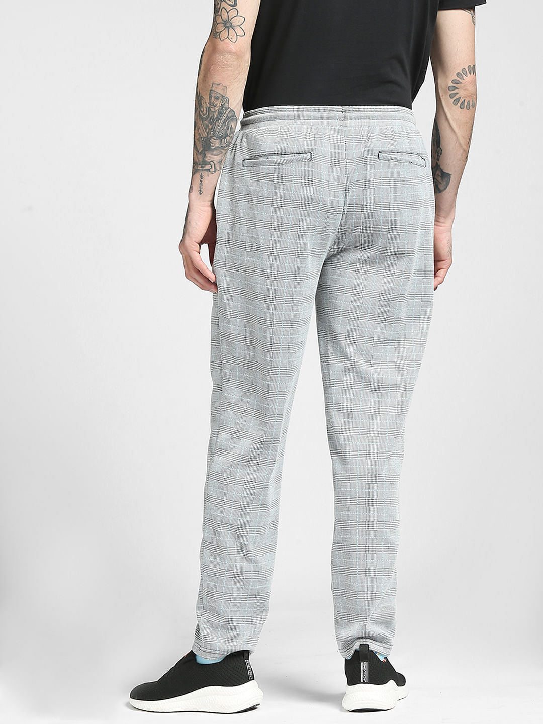 Grey Check Pants