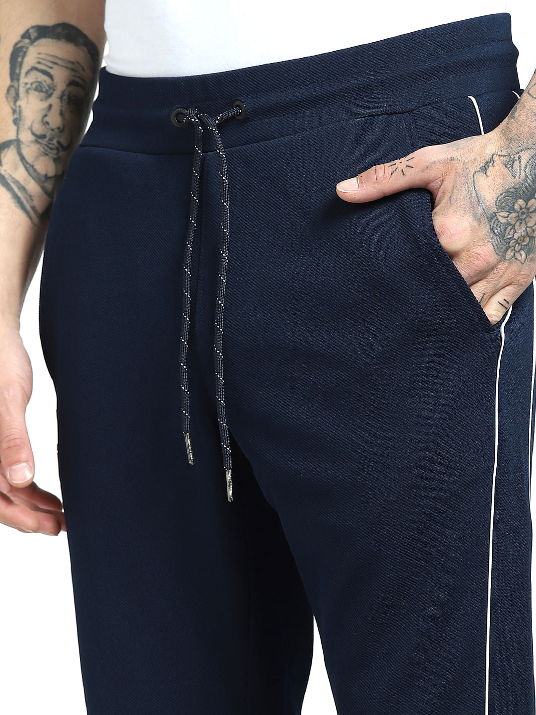 Blue Twill Sweatpants