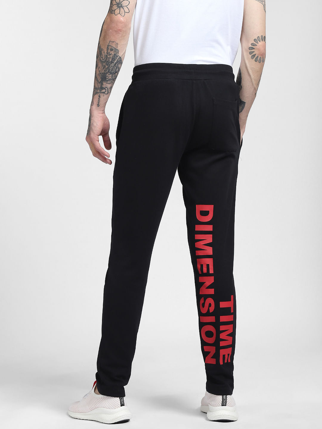 Black Printed Sweatpants