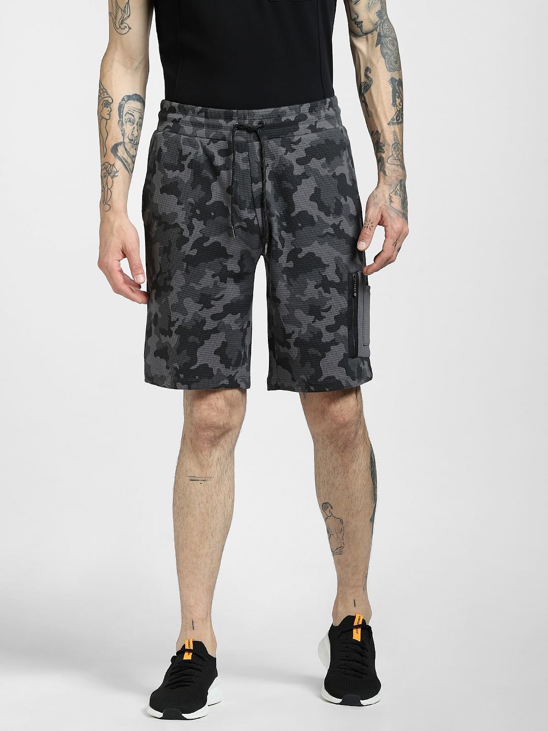 Black Camo Sweatshorts