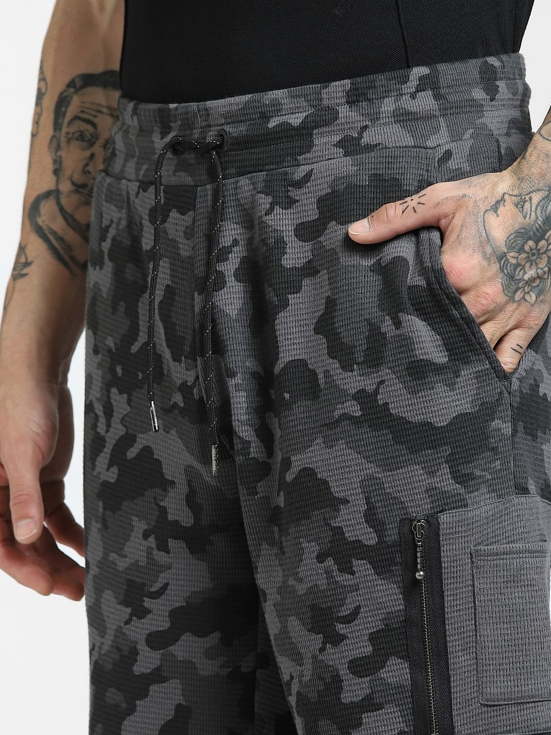 Black Camo Sweatshorts