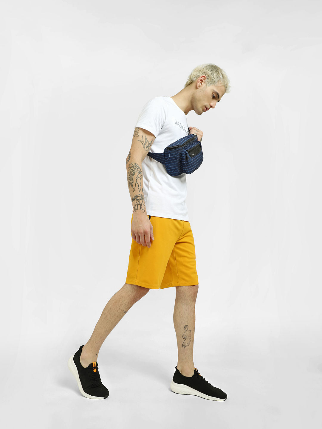 Yellow Sweatshorts - L