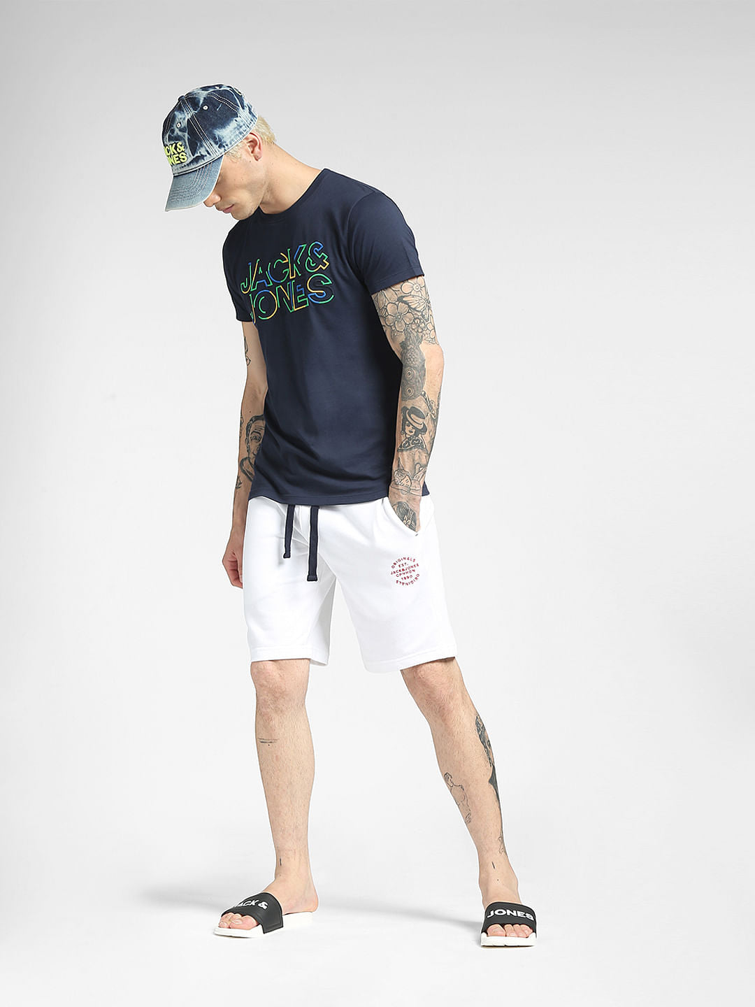 White Sweatshorts - S