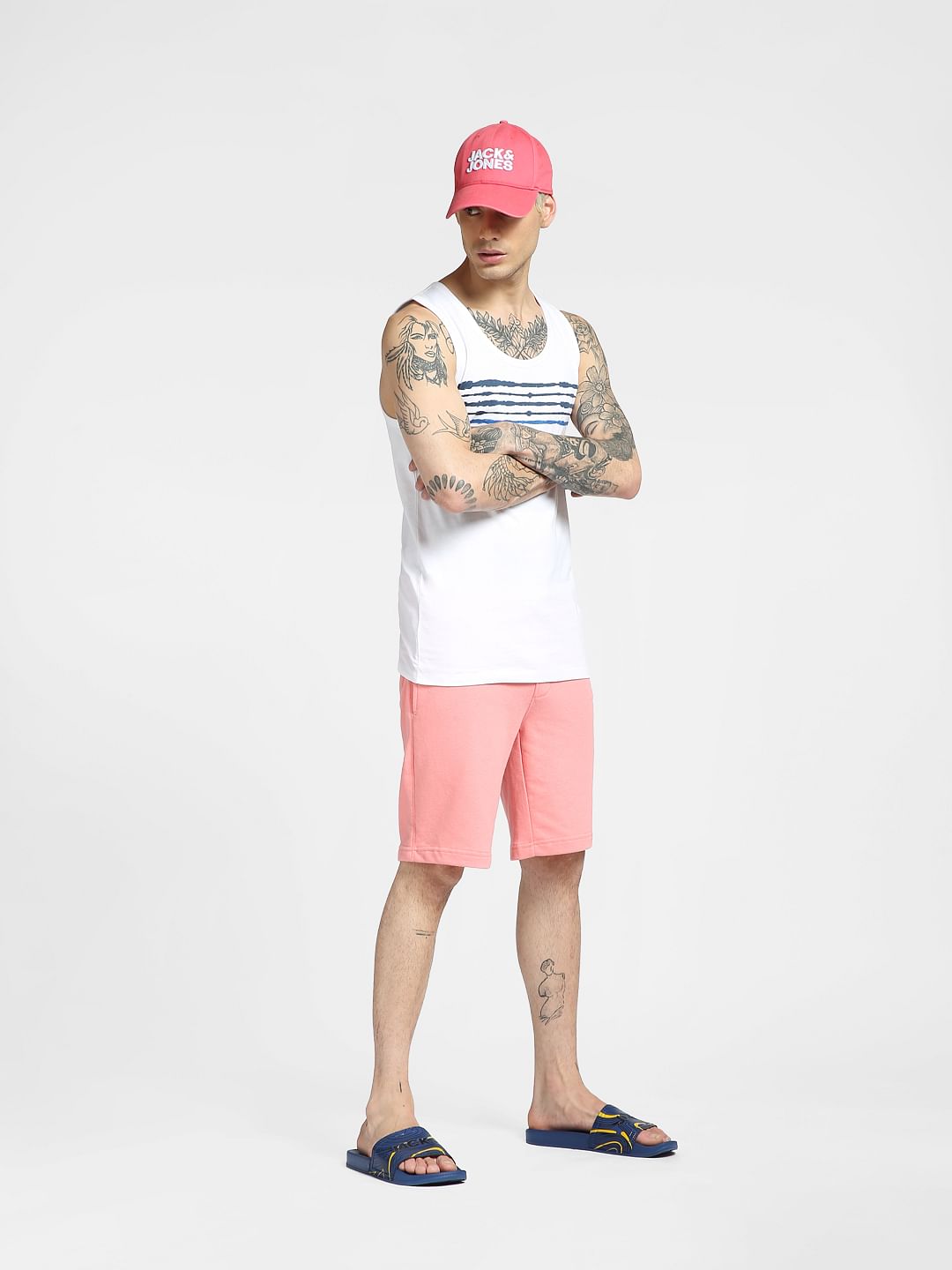 Pink Plain Coloured Shorts - S