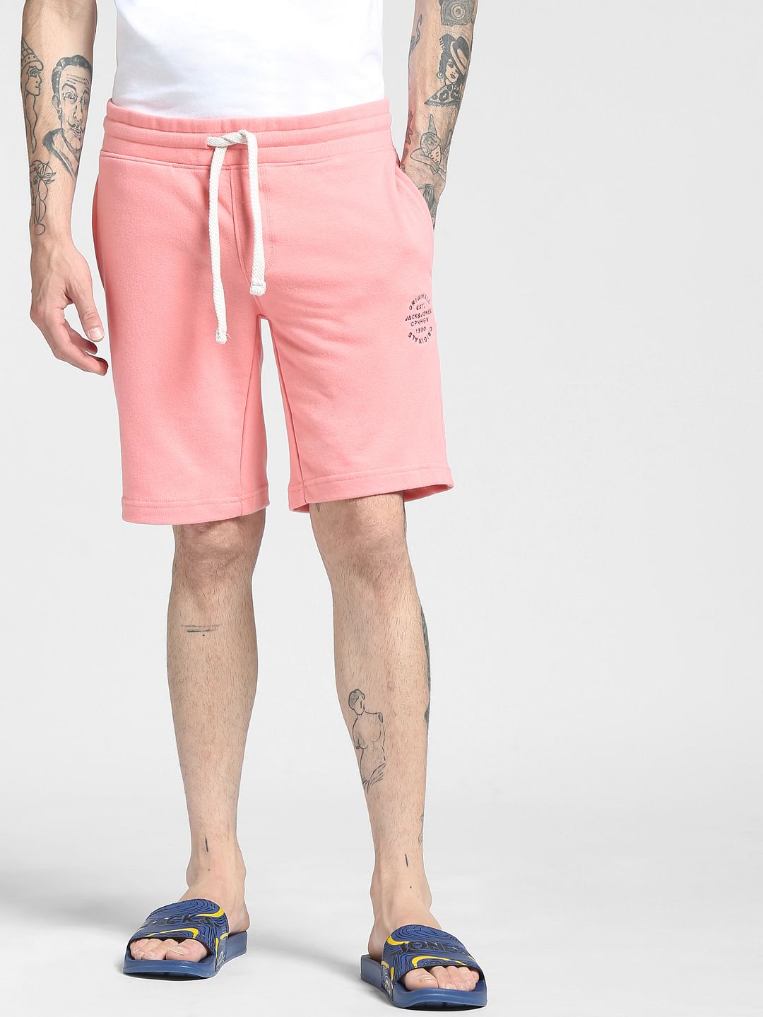 Pink Plain Coloured Shorts
