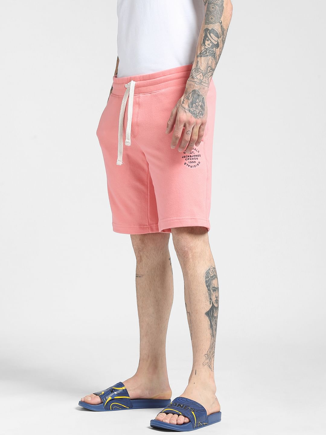 Pink Plain Coloured Shorts