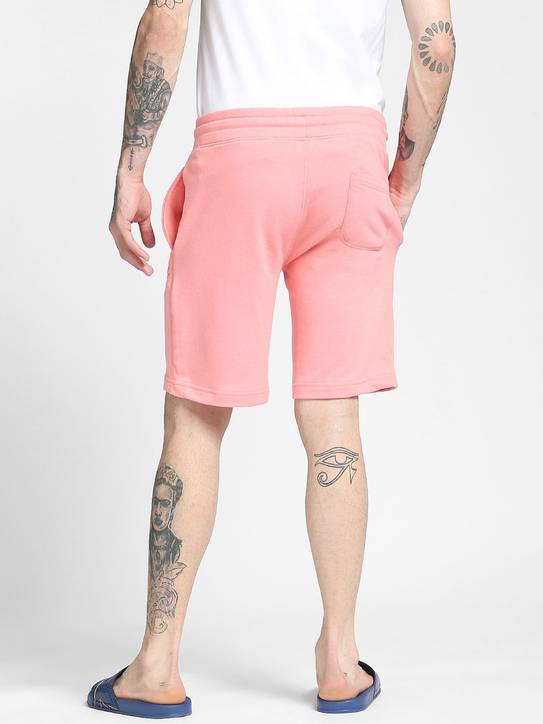 Pink Plain Coloured Shorts