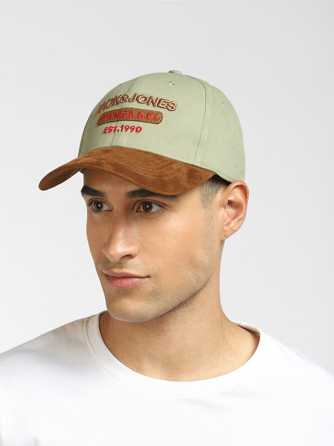 Light Green Colourblocked Baseball Cap - ONE